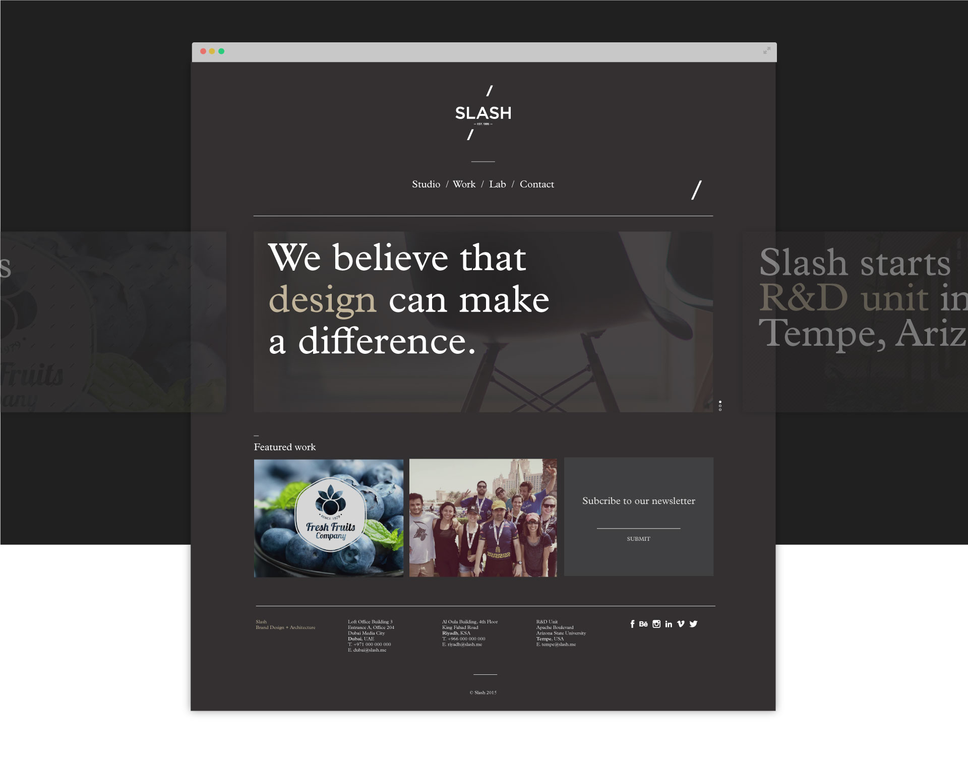 Slash Creatives Website